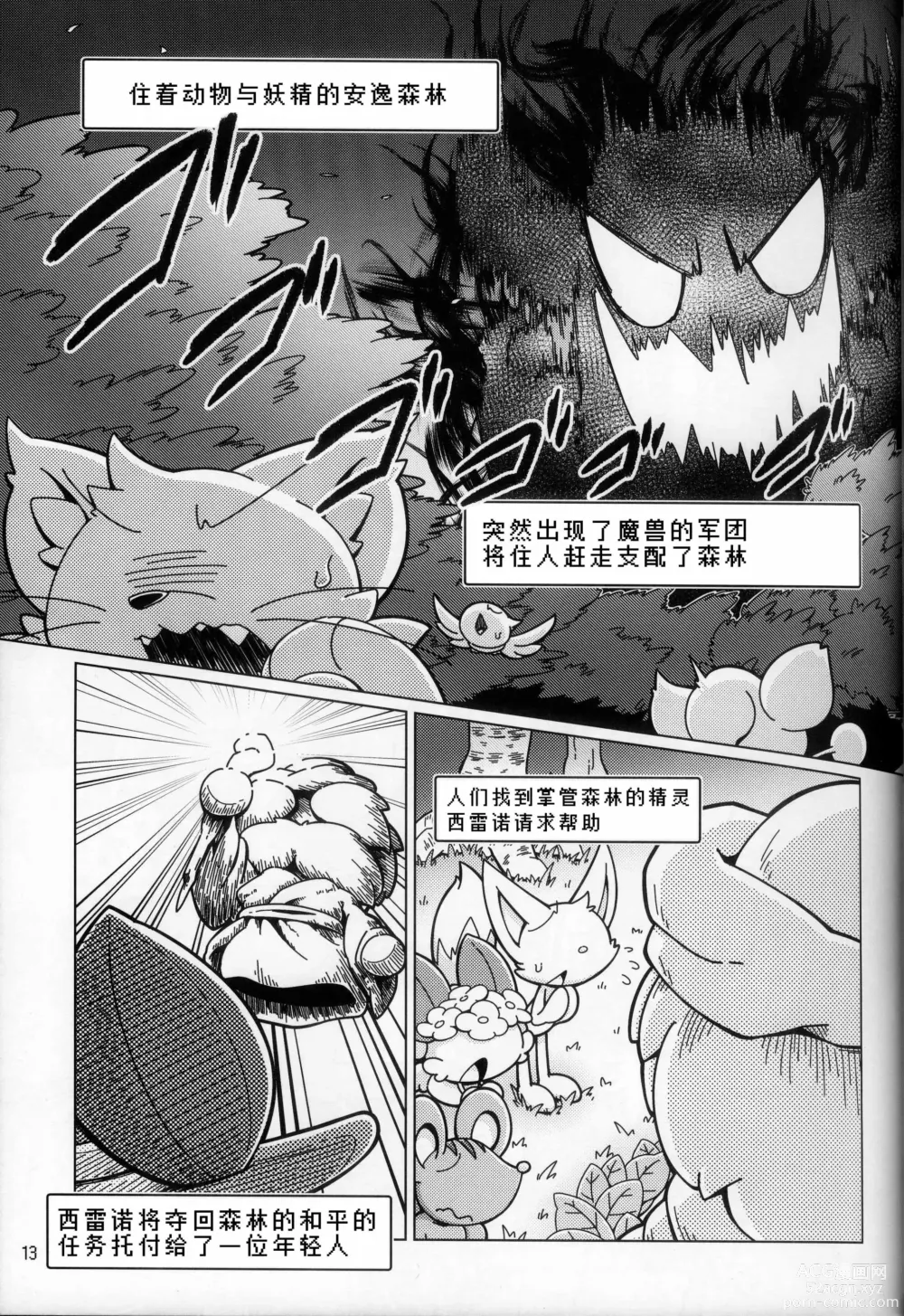 Page 13 of doujinshi 低头身Q版吉祥物 vol.8 Type-Z