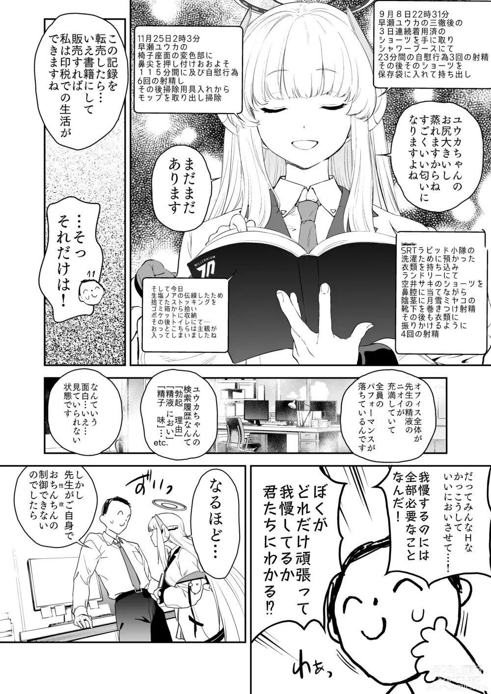 Page 5 of doujinshi Seminar Shoki Ushio Noa ni Yoru Gyaku Chinpo Kanri Kiroku - penile paradoxical management écriture