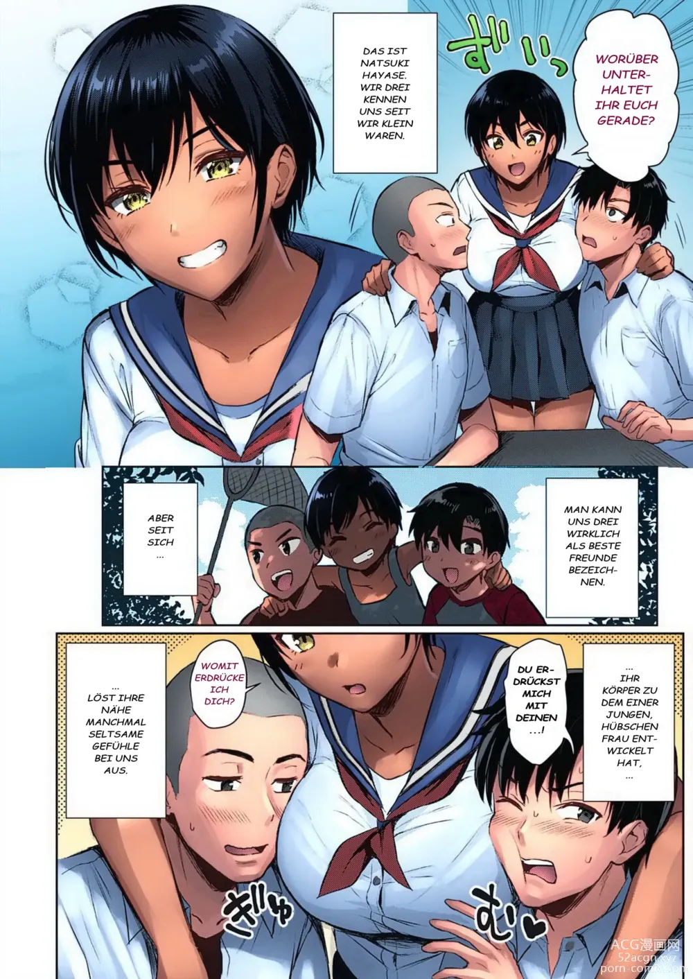 Page 2 of manga Summer Play (decensored)