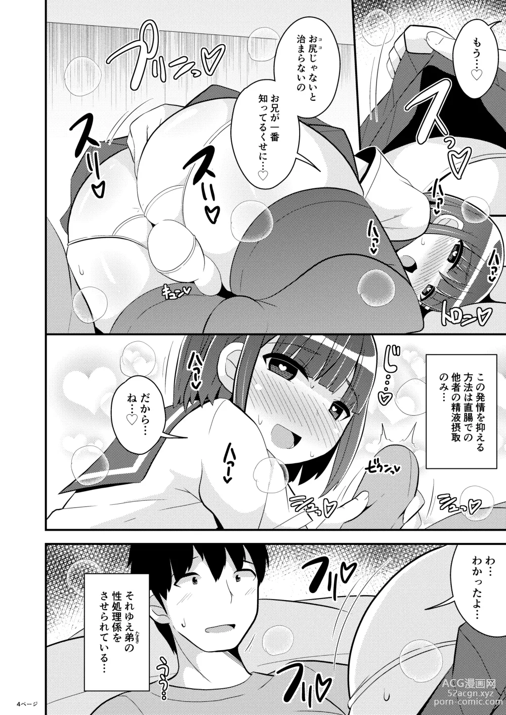 Page 4 of doujinshi Hatsujou Okama no Seishori Gakari