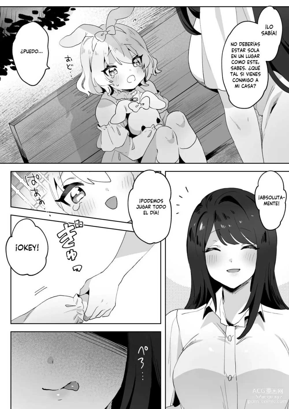 Page 3 of doujinshi Runaway Loli and the Futanari Onee-san