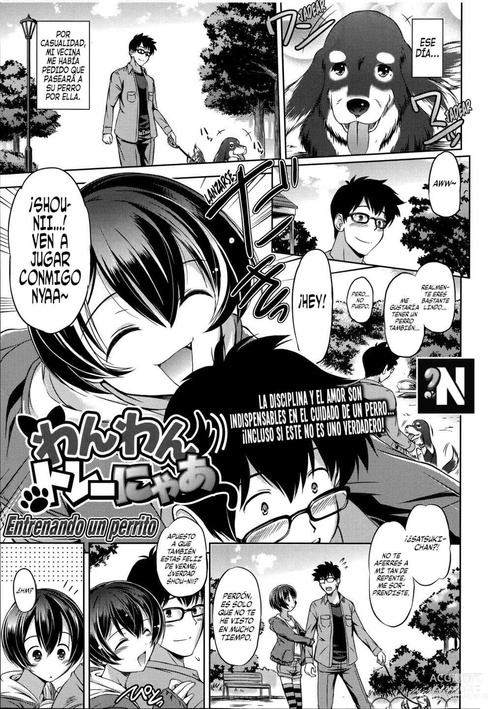 Page 1 of manga Entrenando a un Perrito