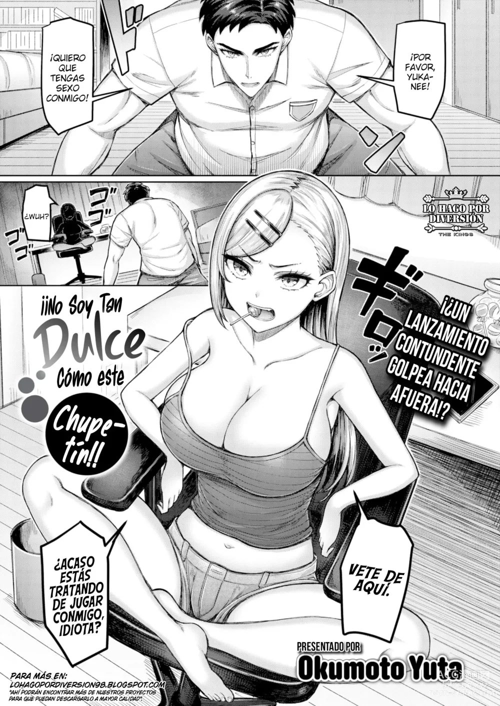 Page 1 of manga ¡¡No Soy Tan Dulce Cómo Este Chupetín!!