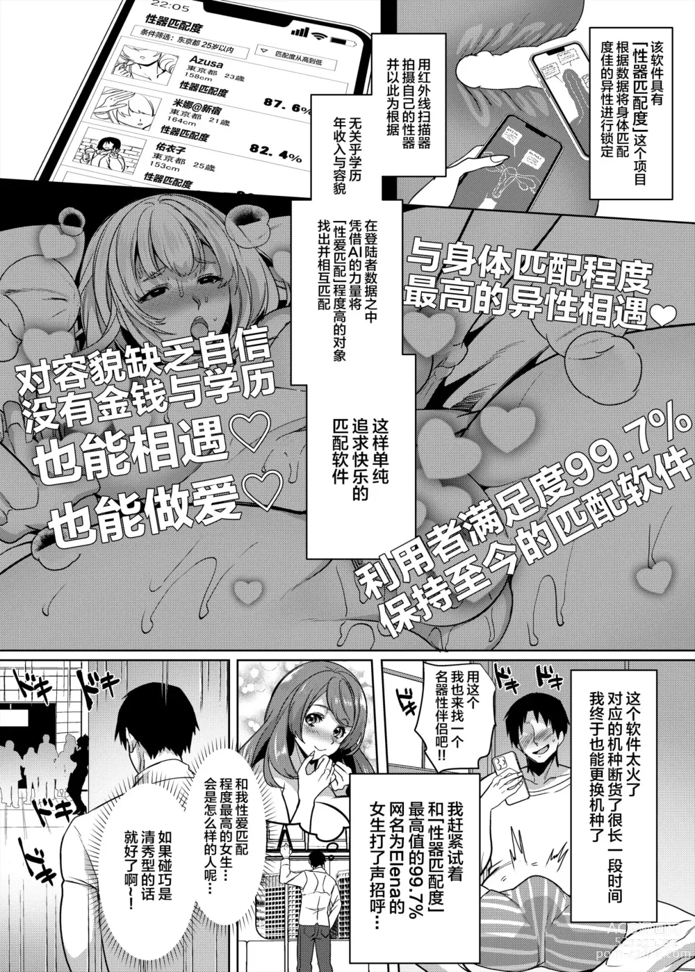 Page 3 of doujinshi Seiki Matching Appli de Deatta Karada no Aishou dake wa Saikou no Onna 1-2