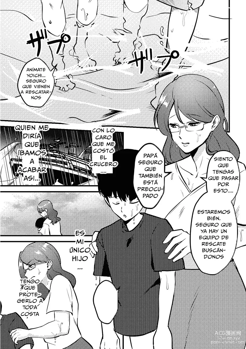 Page 3 of doujinshi Mama to Musuko ga Mujintou de Love Love Sex suru Hanashi