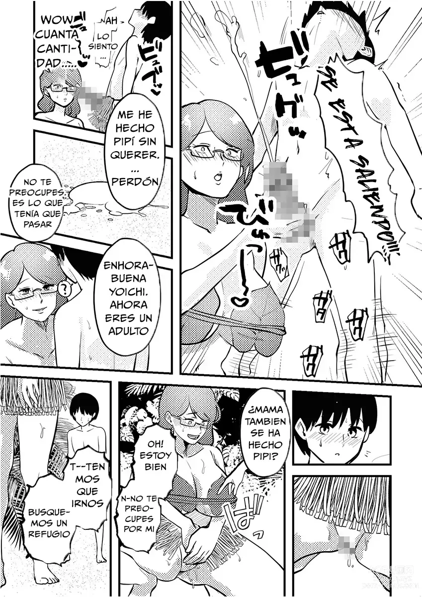 Page 8 of doujinshi Mama to Musuko ga Mujintou de Love Love Sex suru Hanashi