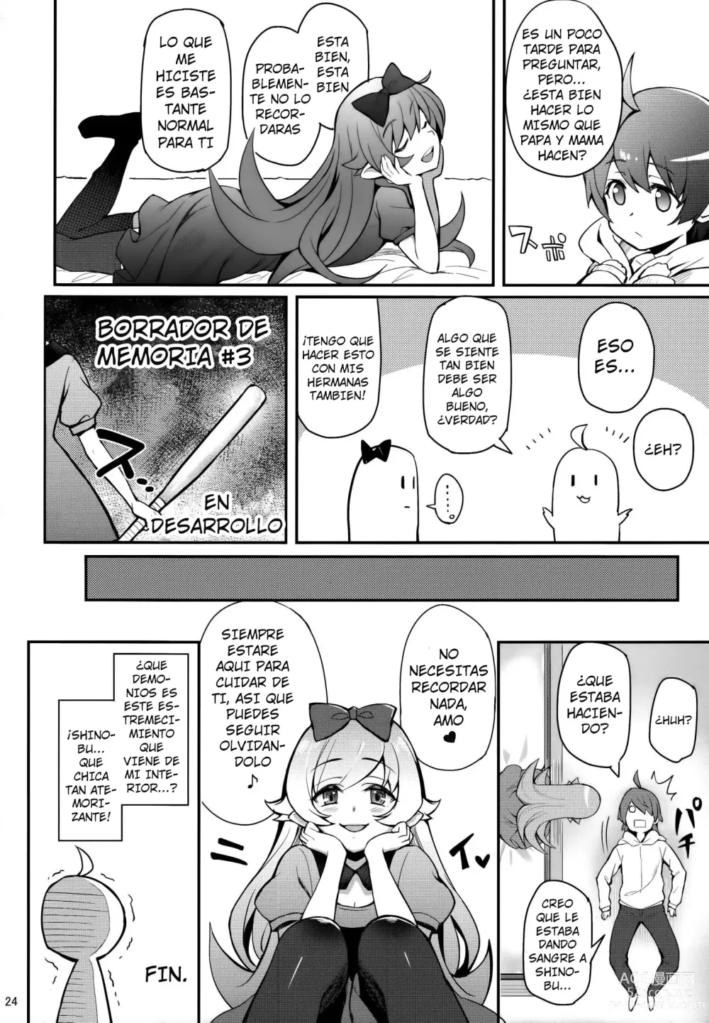 Page 23 of doujinshi Pachimonogatari Part 13: Shinobu Mistake