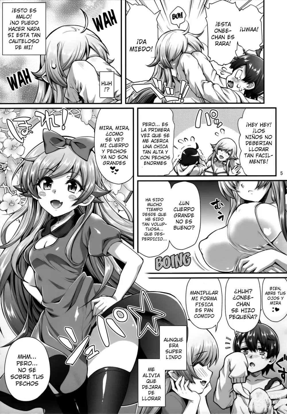 Page 4 of doujinshi Pachimonogatari Part 13: Shinobu Mistake