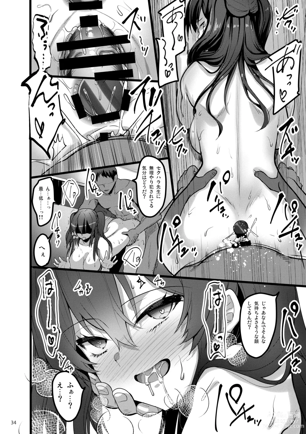 Page 33 of doujinshi 自分にだけ当たりが強い生徒に催●術を掛けた話