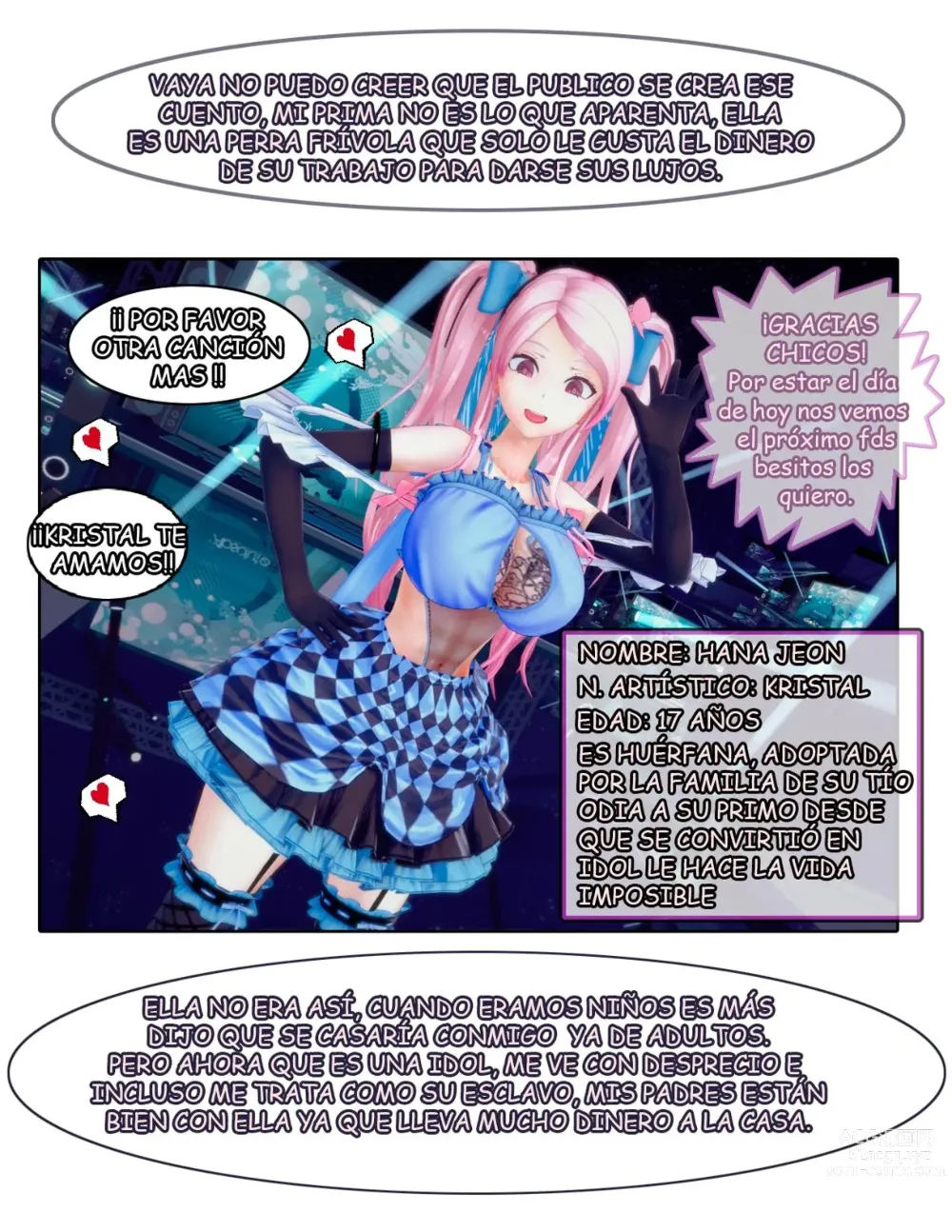 Page 2 of doujinshi Chantaje Sexual a mi prima la Idol #1 y 2