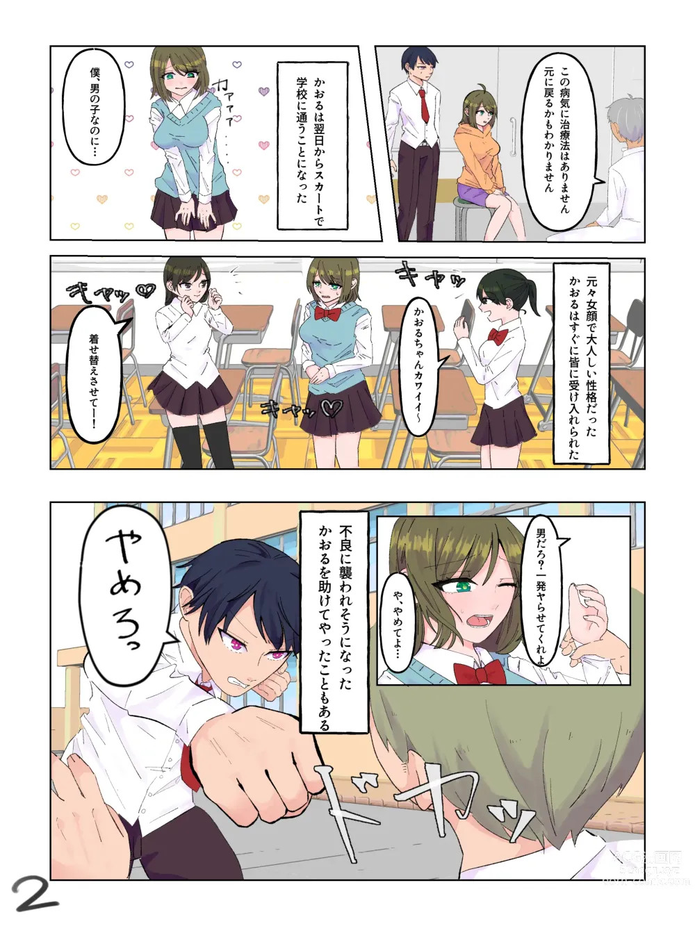 Page 3 of doujinshi Nyotaika Shita  Shinyuu to  Irekawatta Ore ♂