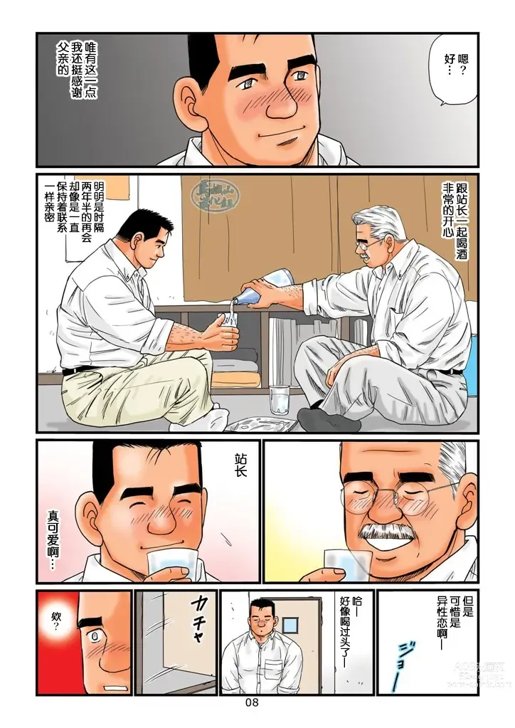 Page 8 of manga 菅嶋さとる「鉄道員の浪漫」第二回_駅長さんとの夜