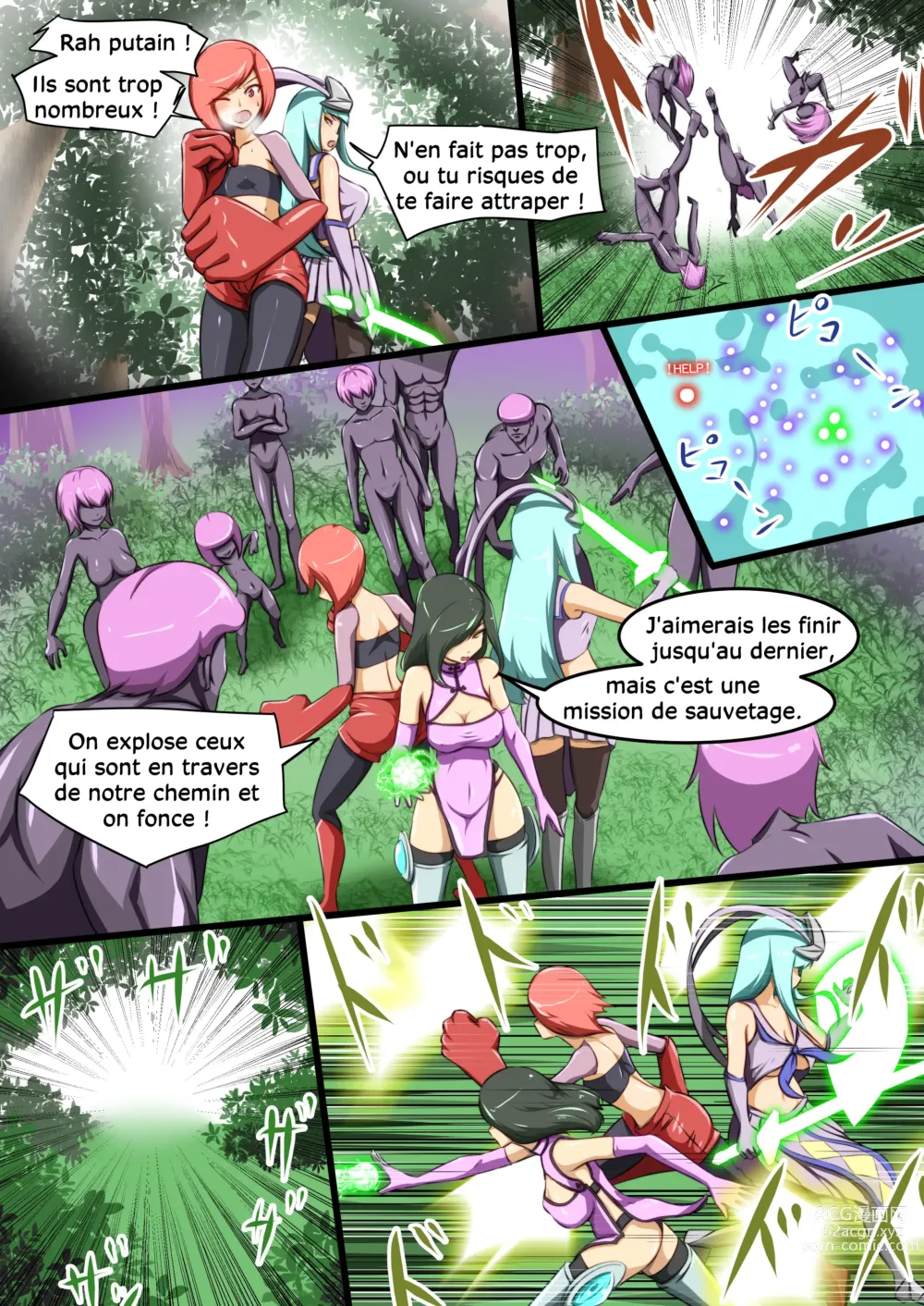 Page 6 of doujinshi L'héroïne se fait vaincre par une ennemie perverse 2