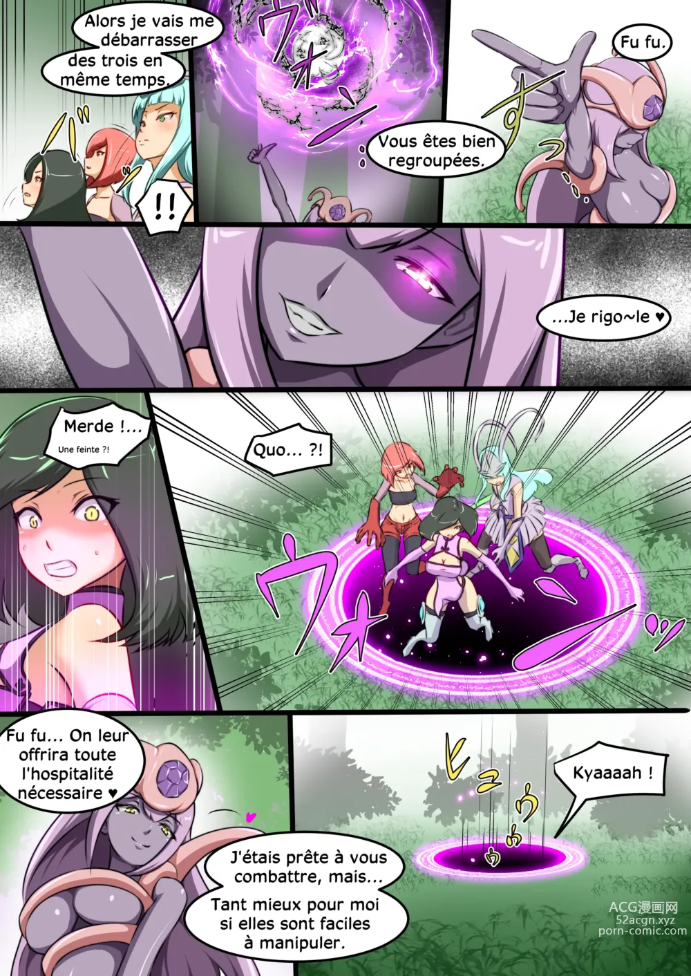 Page 9 of doujinshi L'héroïne se fait vaincre par une ennemie perverse 2
