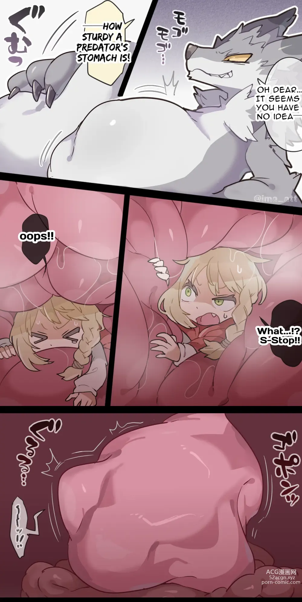 Page 4 of doujinshi The Wolf VORE Little Red Riding Hood