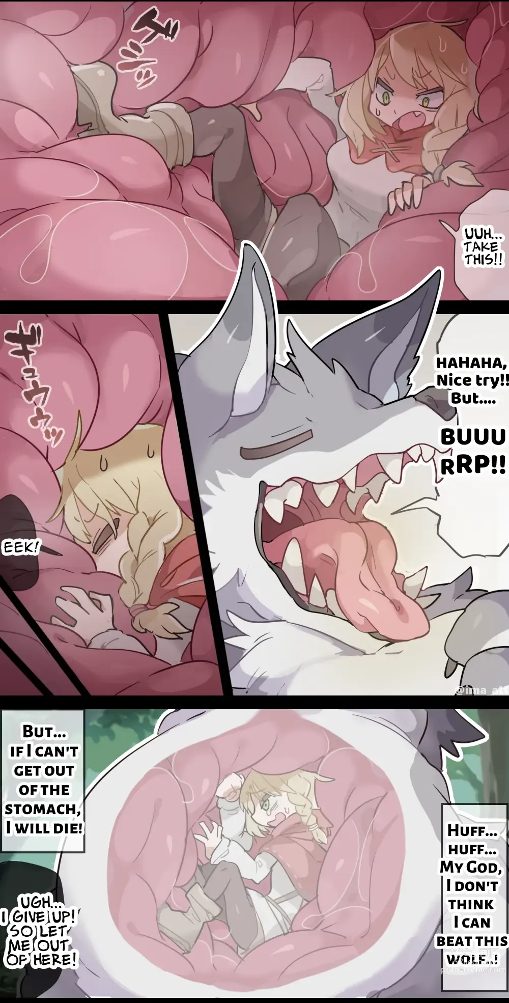 Page 5 of doujinshi The Wolf VORE Little Red Riding Hood