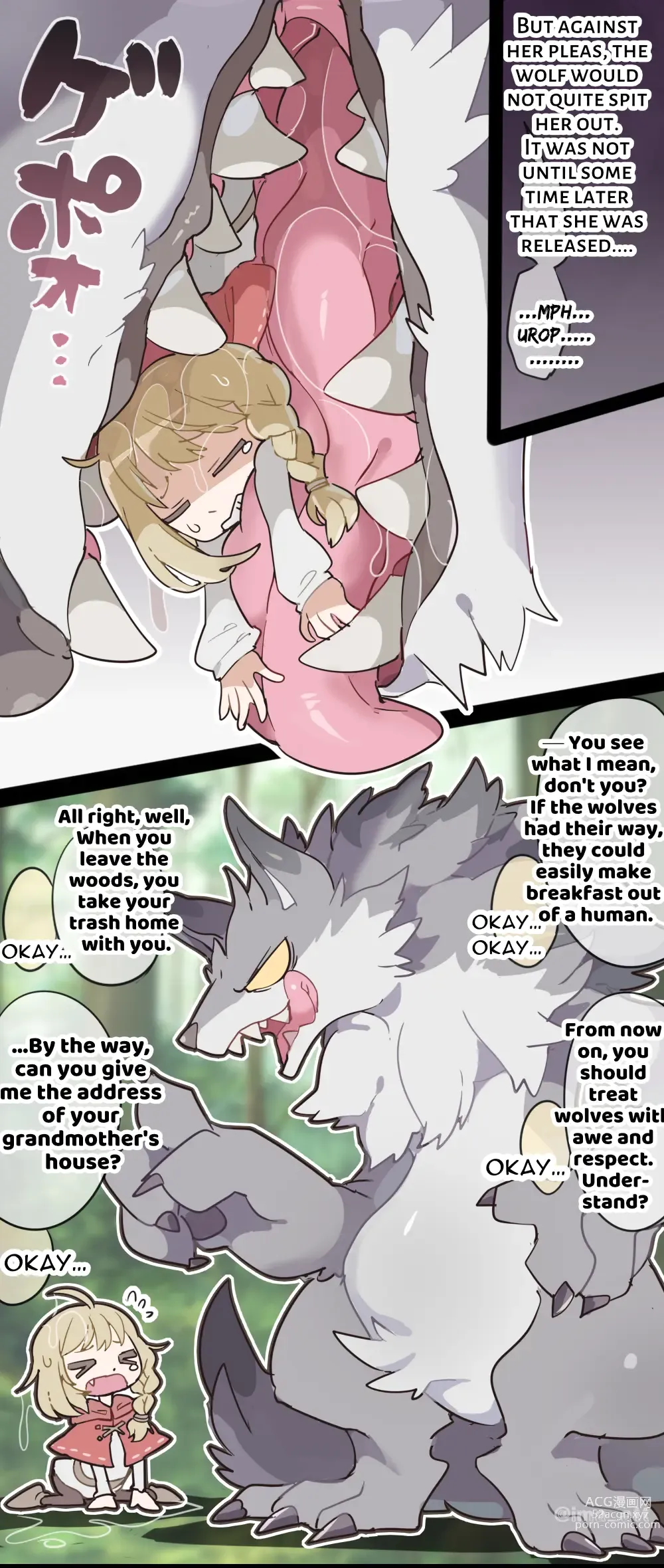 Page 6 of doujinshi The Wolf VORE Little Red Riding Hood
