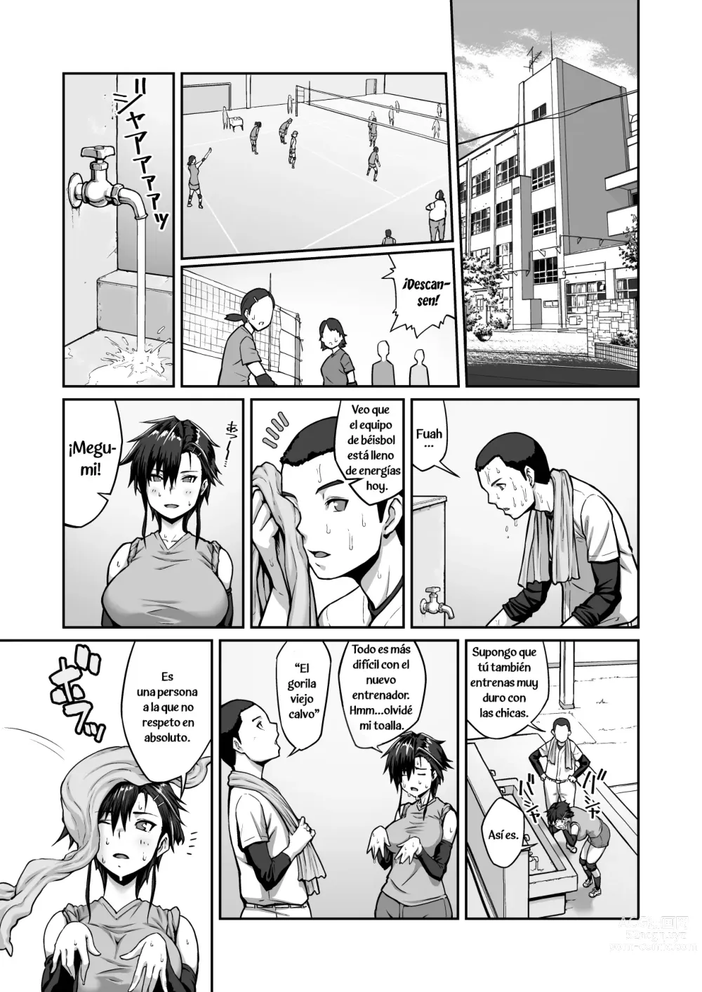 Page 3 of doujinshi Nakadashi Oji-san ni Nerawareta Mesu wa Nigeru Koto ga Dekinai ~Fujitomo Megumi Hen Vol. 1~