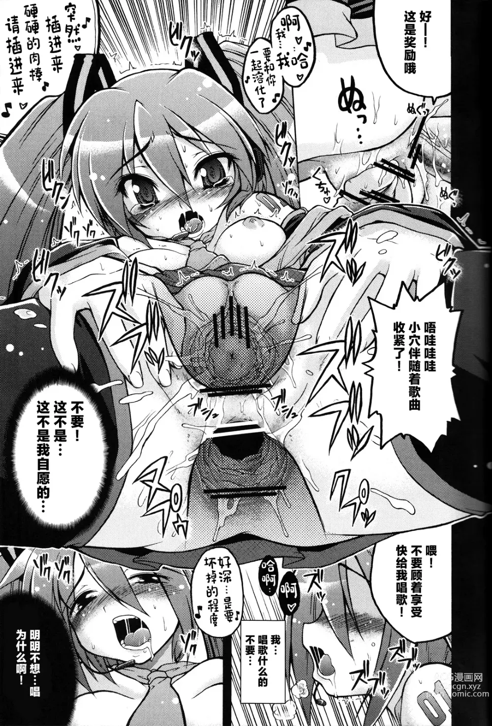 Page 14 of doujinshi Hatsune Miku ni Hidoi Koto Suru Hon