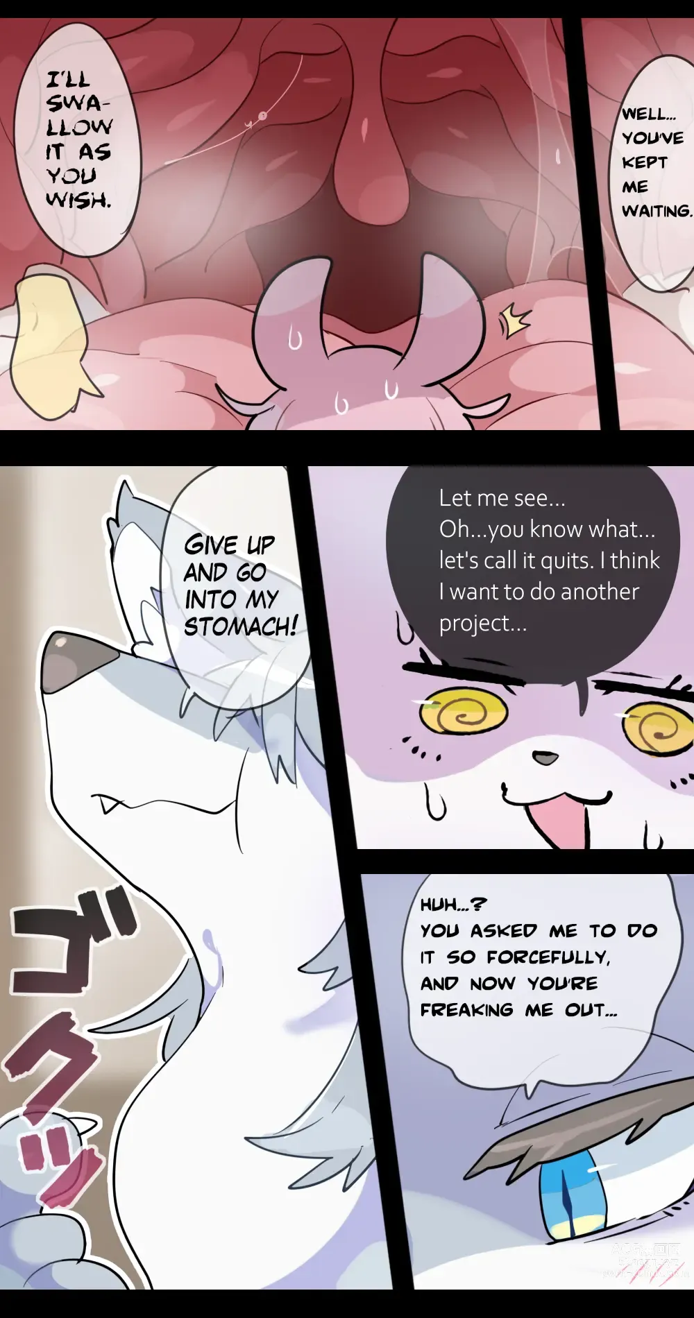 Page 4 of doujinshi Giant Wolf Girl VORE & GTS