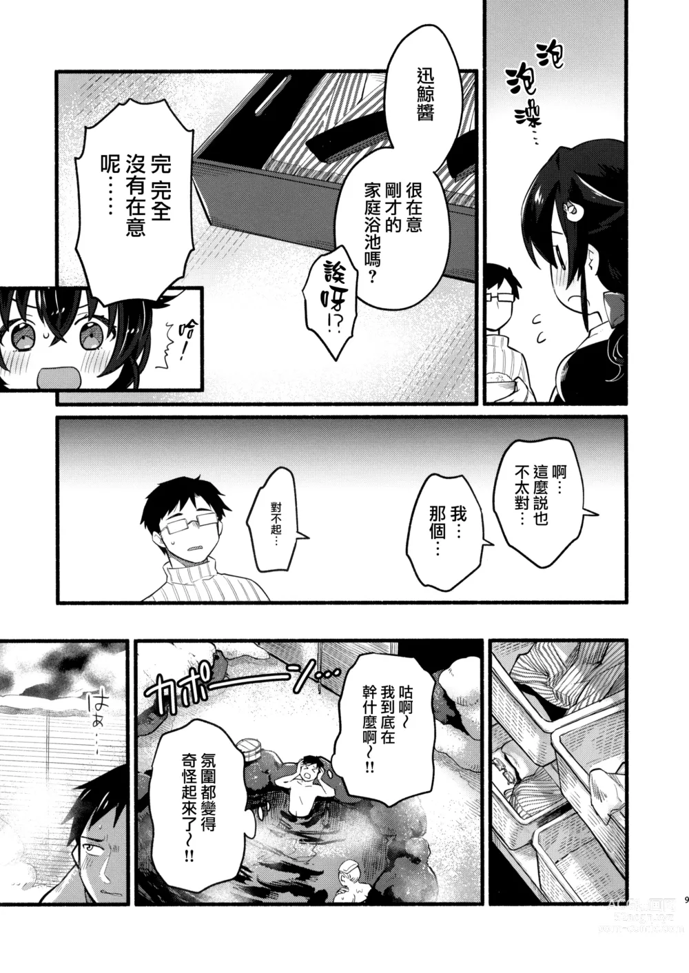 Page 8 of doujinshi Jingei-chan to Mitsugetsu Onsen Tabi no Yado