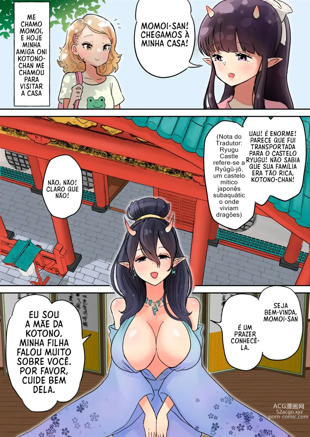 Page 2 of doujinshi Futanari x Oni Mother and Daughter