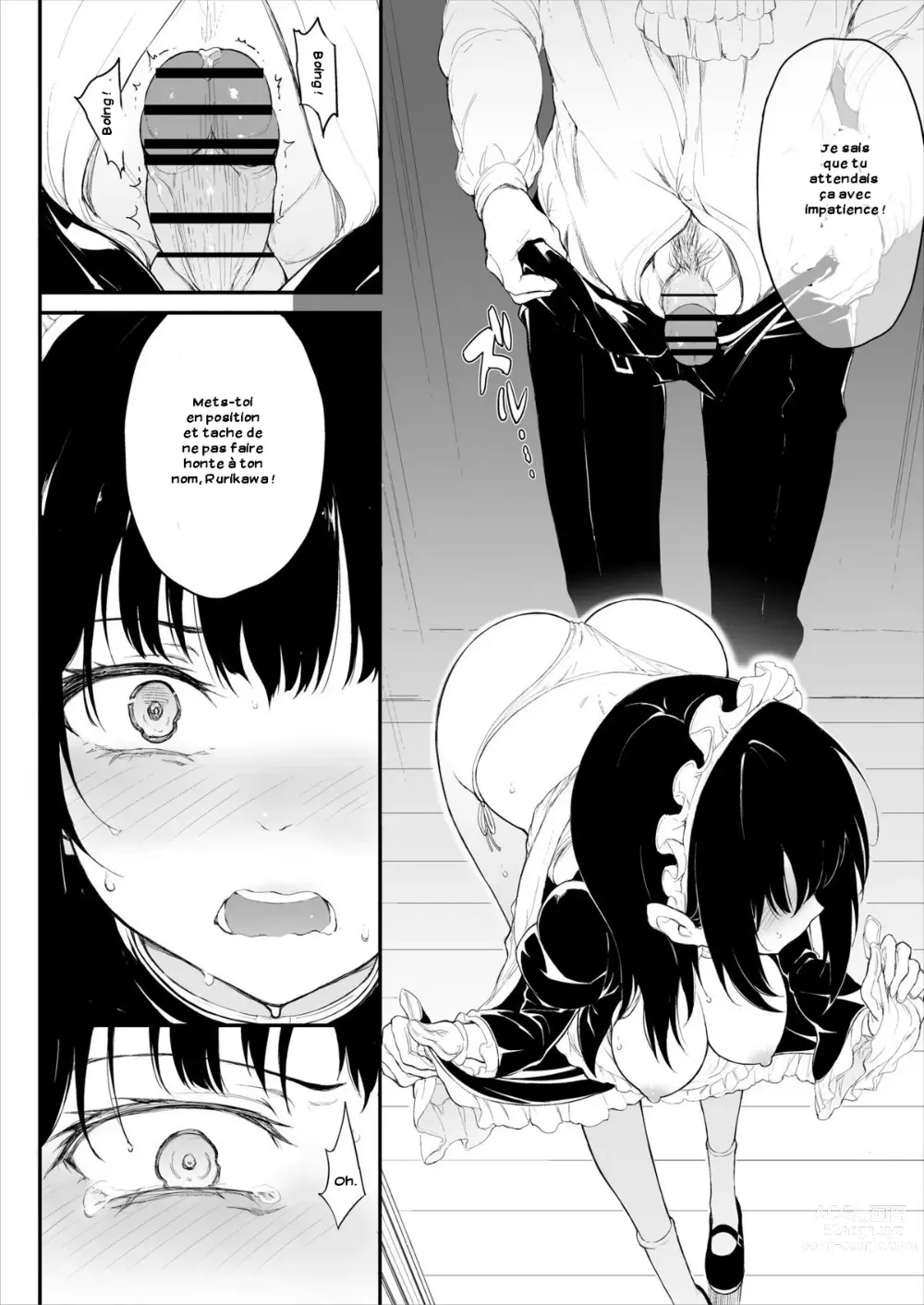 Page 17 of doujinshi Maid Kyouiku. -Botsuraku Kizoku Rurikawa Tsubaki-