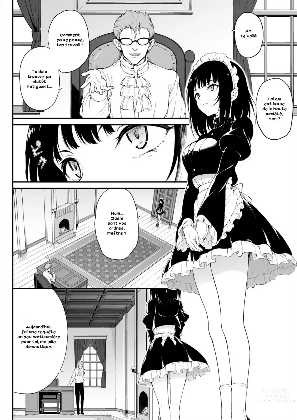 Page 3 of doujinshi Maid Kyouiku. -Botsuraku Kizoku Rurikawa Tsubaki-