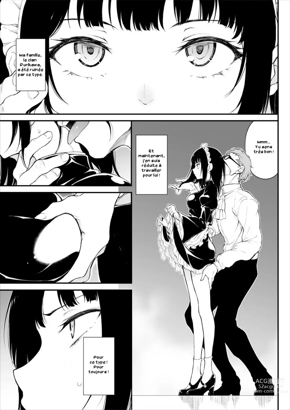 Page 8 of doujinshi Maid Kyouiku. -Botsuraku Kizoku Rurikawa Tsubaki-