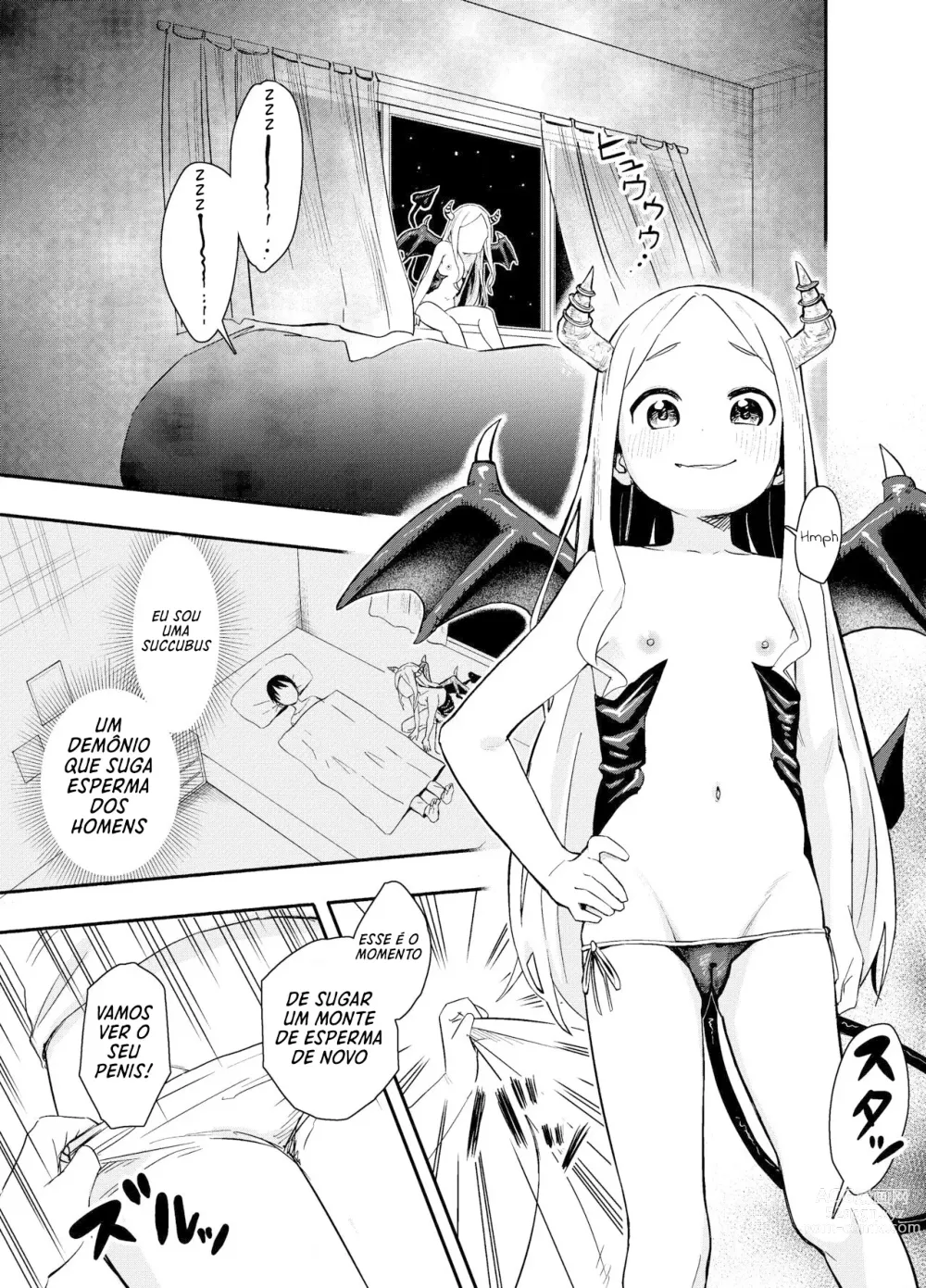 Page 3 of doujinshi Colegial lésbica pervertida provoca a succubus loli