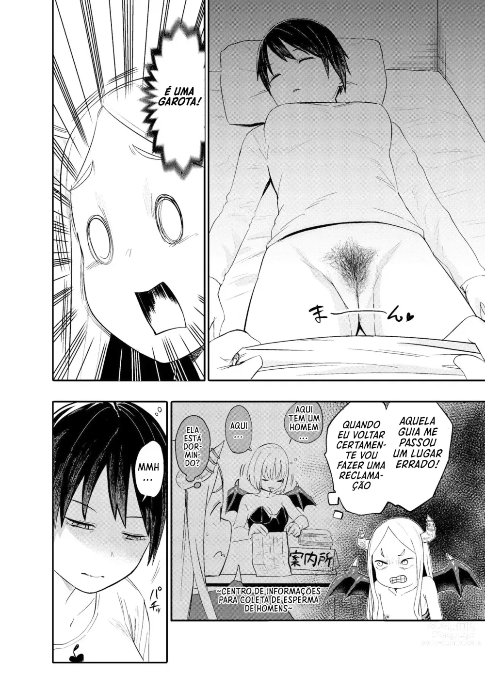 Page 4 of doujinshi Colegial lésbica pervertida provoca a succubus loli