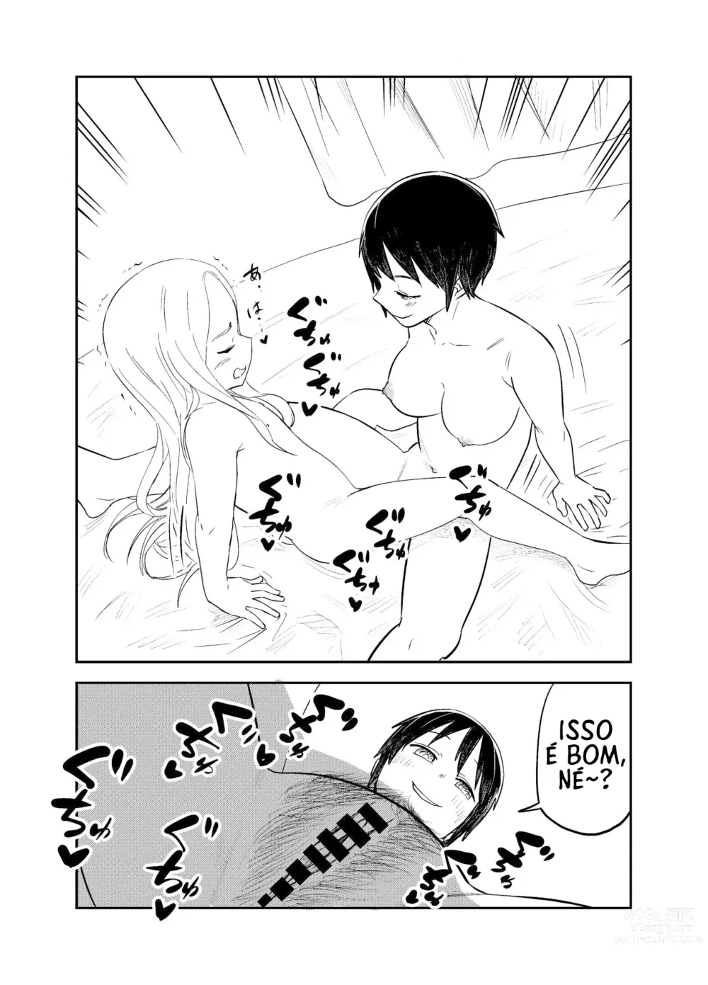 Page 39 of doujinshi Colegial lésbica pervertida provoca a succubus loli