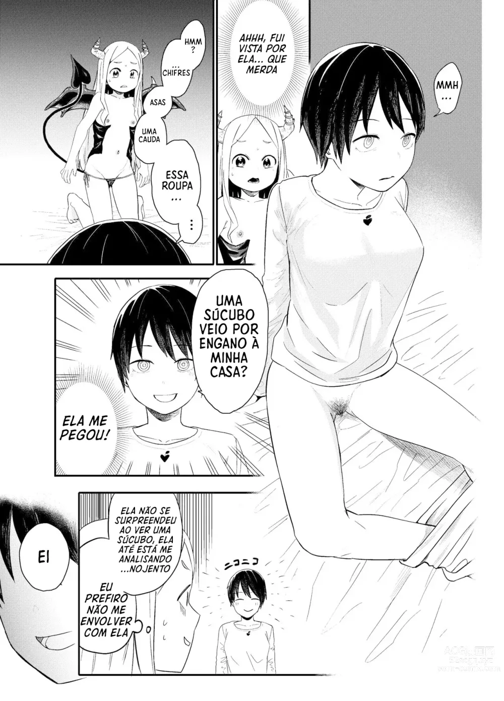 Page 5 of doujinshi Colegial lésbica pervertida provoca a succubus loli