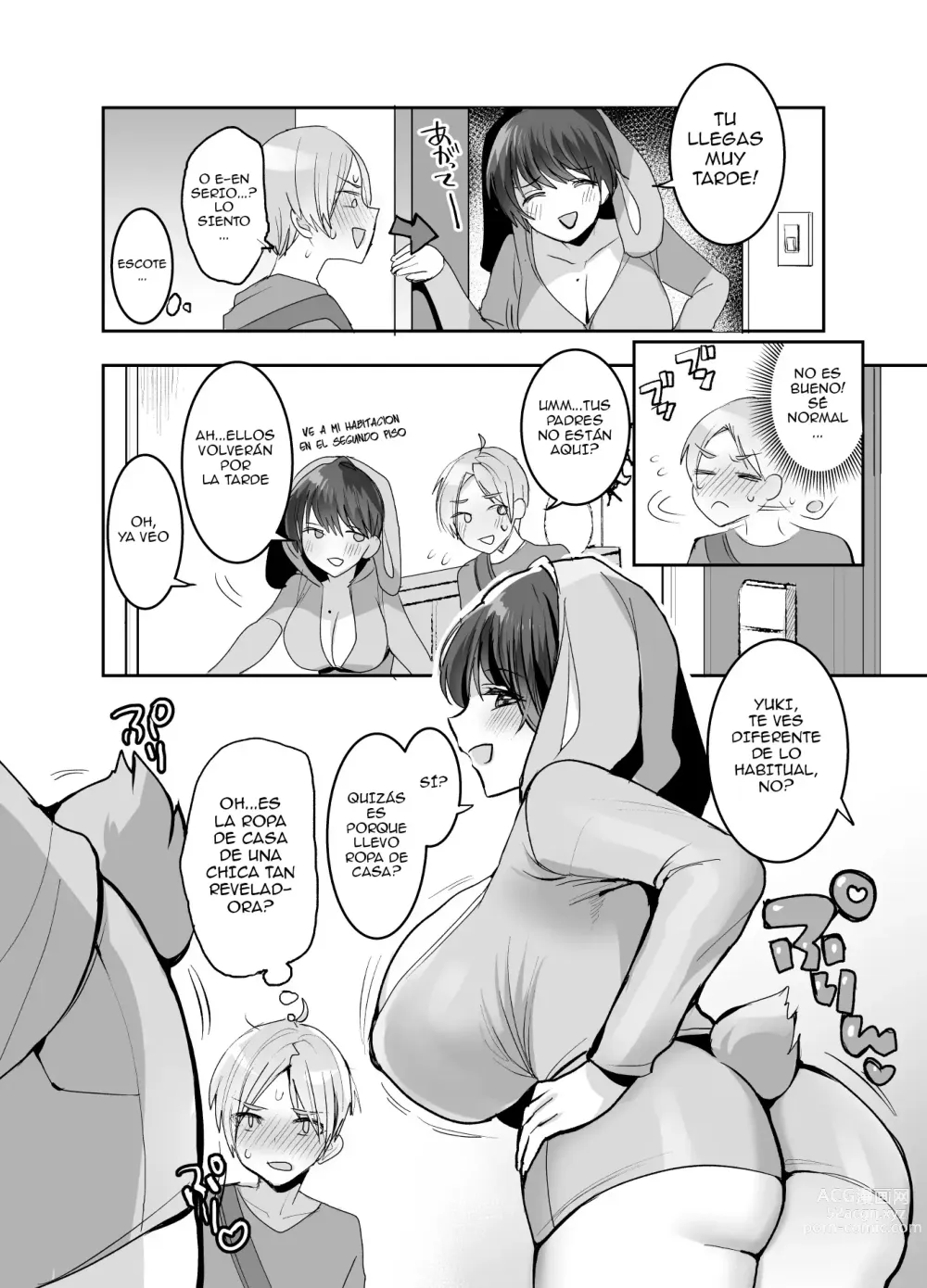 Page 4 of doujinshi ¿Somos amigos, verdad? ~Una amiga de grandes pechos me obligó a tener sexo rudo hasta la mañana.〜