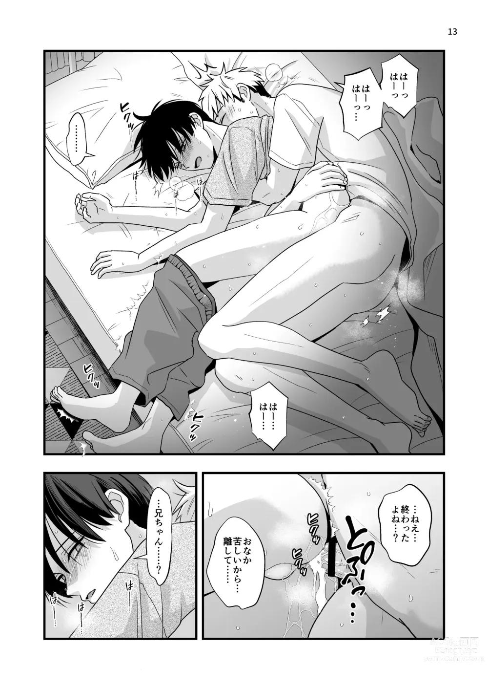 Page 13 of doujinshi Boku shika Shiranai Ani no Kao 2