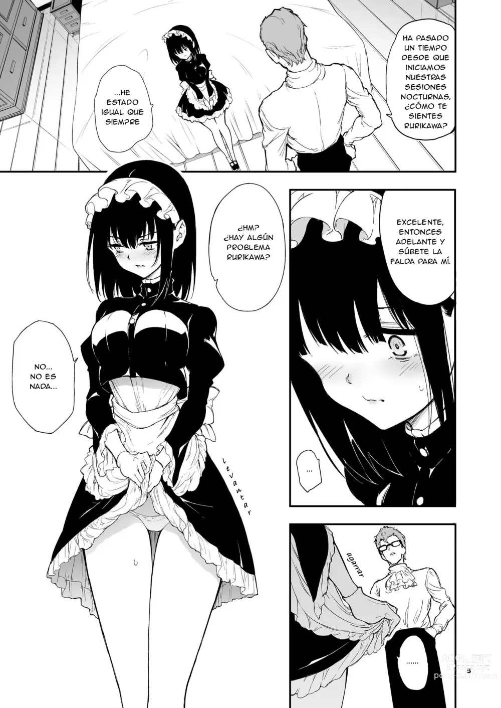 Page 4 of doujinshi Educación de una maid 4 -La aristócrata caída Rurikawa Tsubaki-