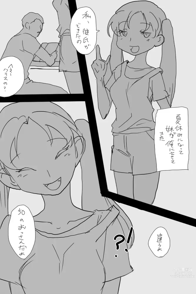Page 3 of doujinshi IKIR : 巨乳な妹、ロリ体系な妹の話