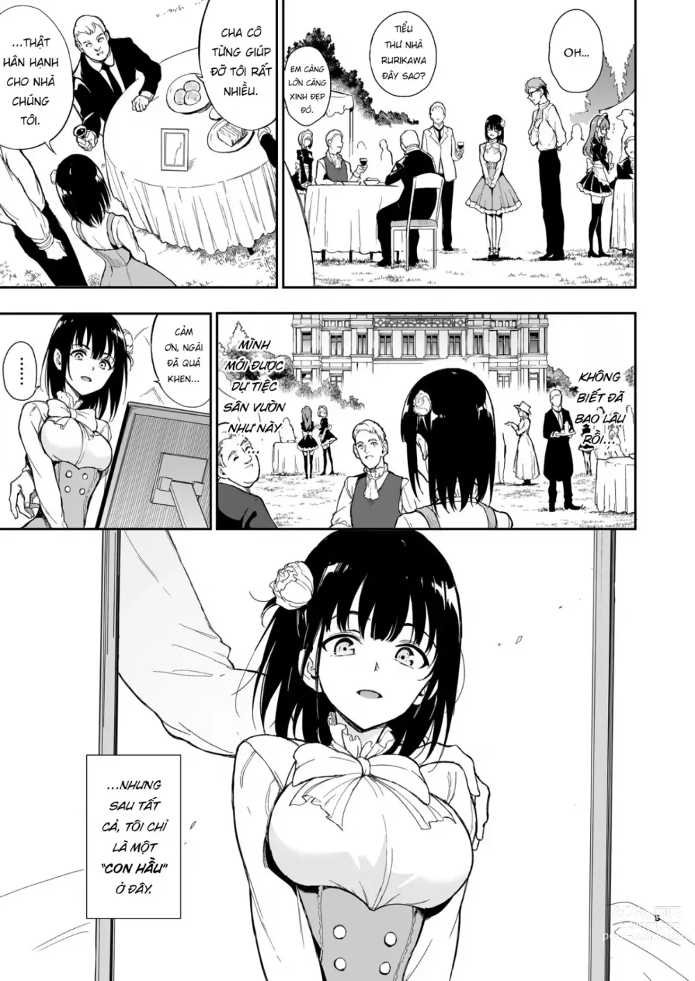 Page 29 of doujinshi Maid Kyouiku: Botsuraku Kizoku Rurikawa Tsubaki (Vietnamese) 4-6