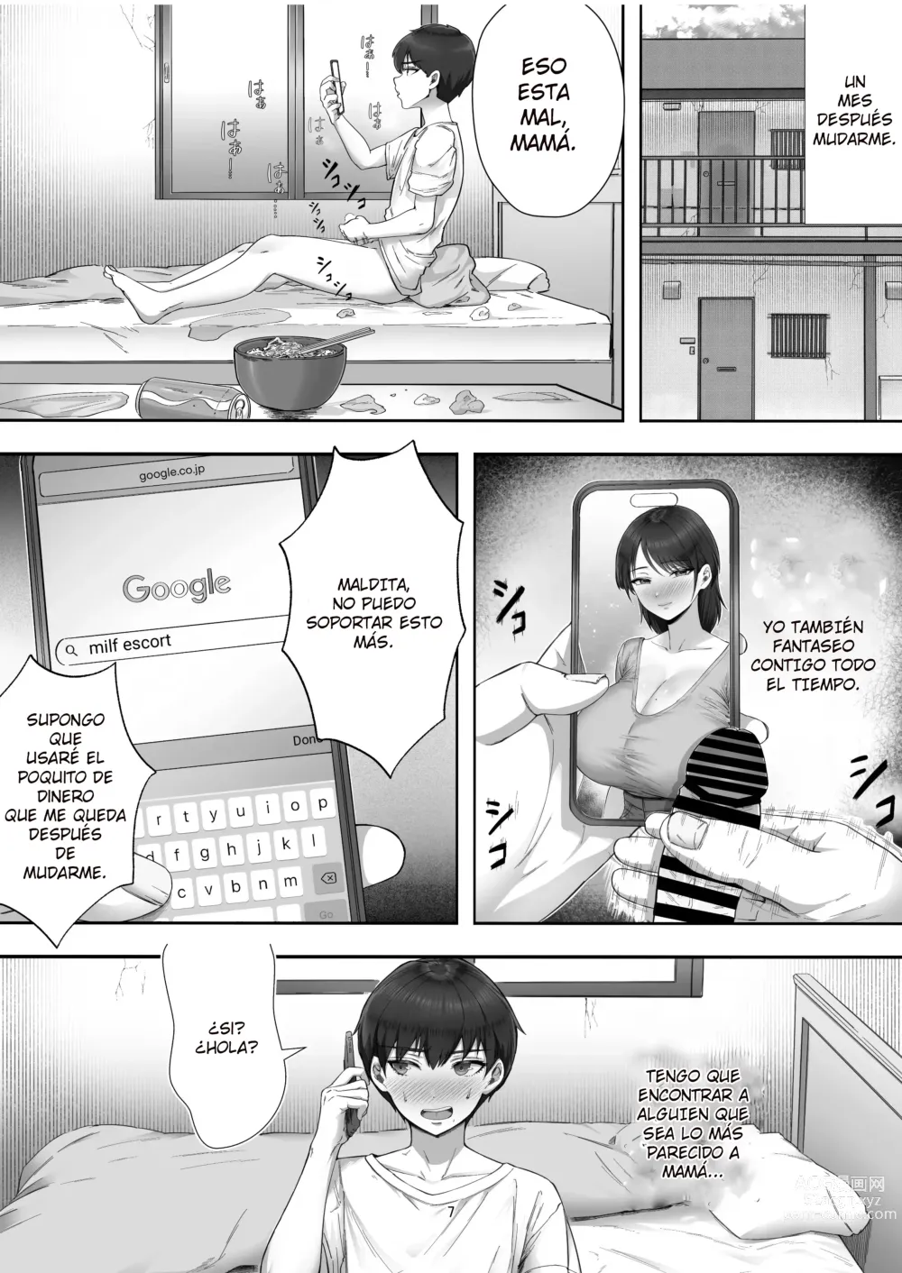 Page 6 of doujinshi When I Ordered a Call Girl My Mom Actually Showed Up