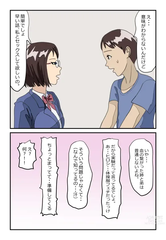 Page 4 of doujinshi 理系メガネの実姉に精液をしぼり取られたらもう姉弟には戻れない