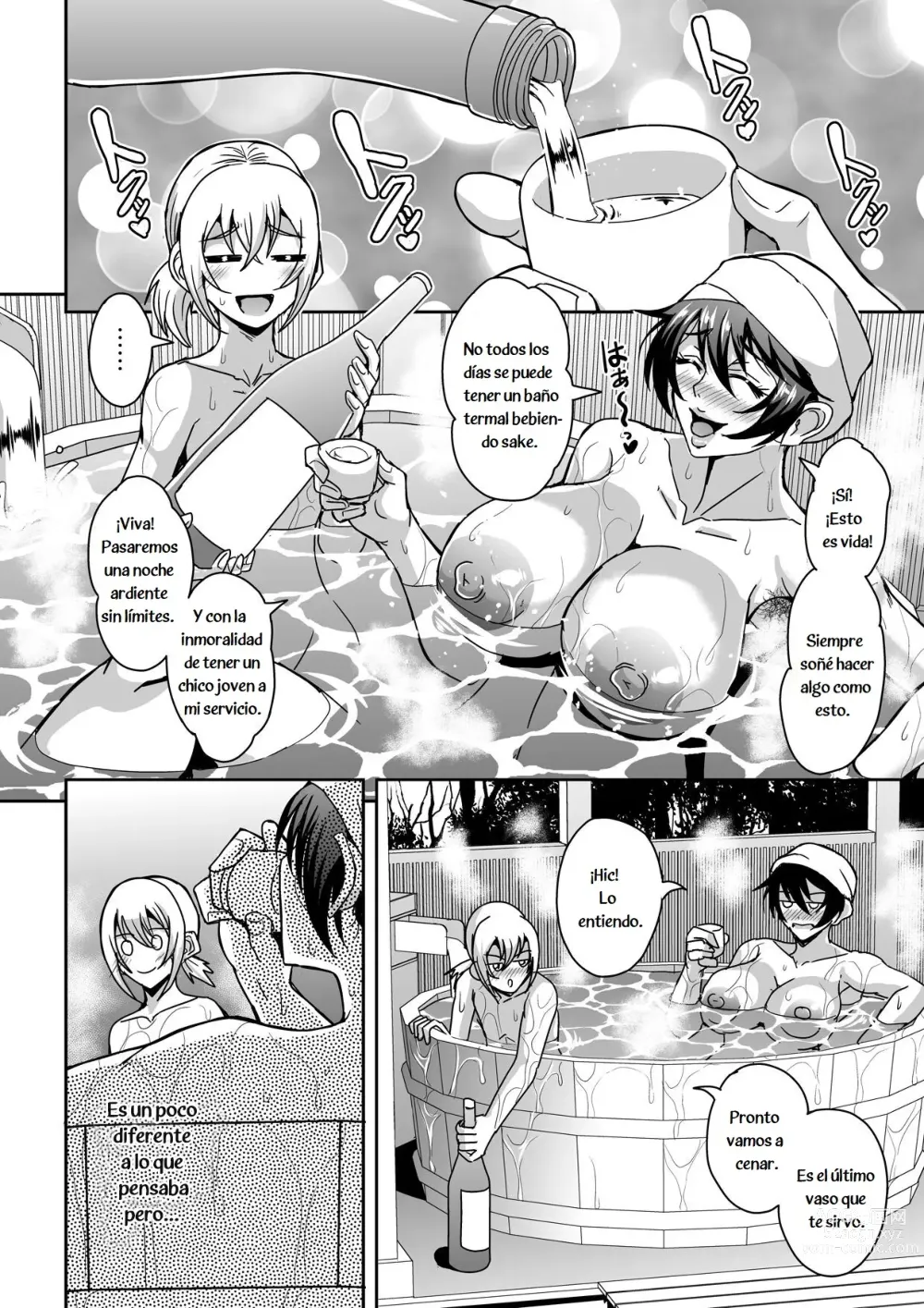 Page 21 of doujinshi Arofour Dokushin BariCare Oba-san ga Yuujin no Musuko demo Aru Toshishita Danshi to no Kankei ni Hamaru Hanashi 2 Onsen Ryokou Hen