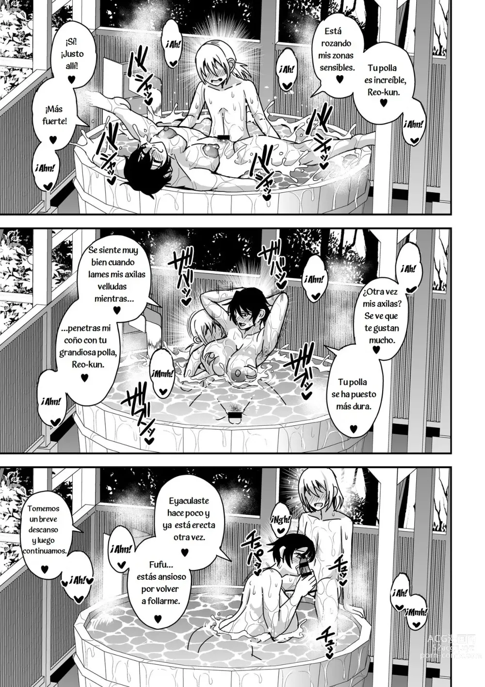 Page 32 of doujinshi Arofour Dokushin BariCare Oba-san ga Yuujin no Musuko demo Aru Toshishita Danshi to no Kankei ni Hamaru Hanashi 2 Onsen Ryokou Hen