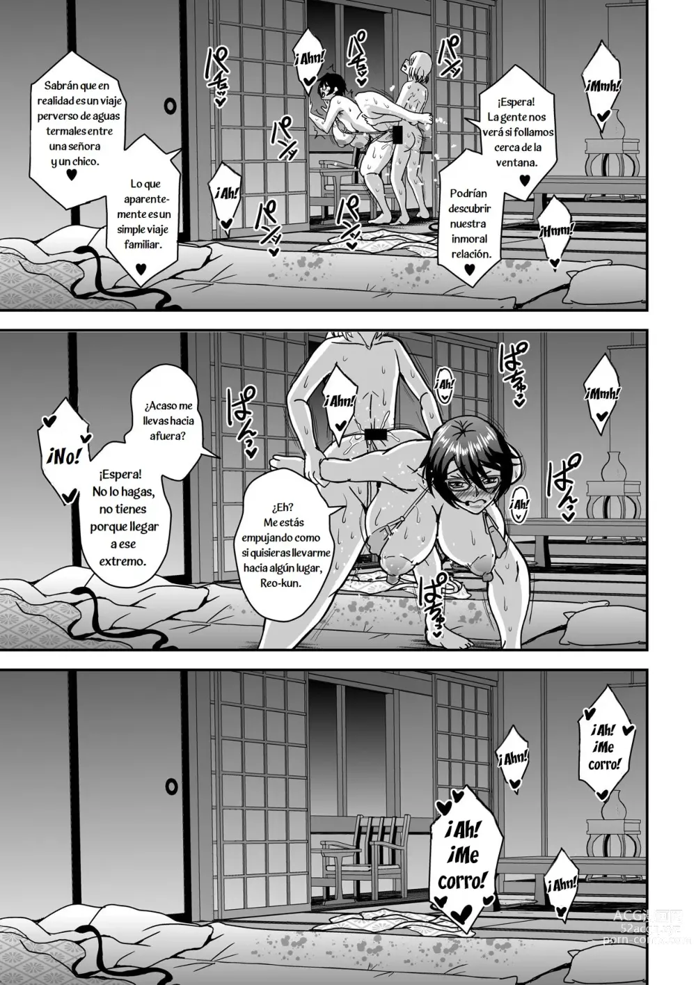 Page 50 of doujinshi Arofour Dokushin BariCare Oba-san ga Yuujin no Musuko demo Aru Toshishita Danshi to no Kankei ni Hamaru Hanashi 2 Onsen Ryokou Hen