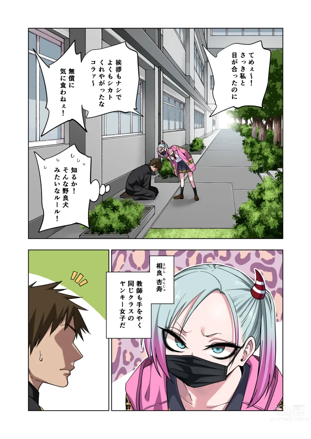 Page 3 of doujinshi Tsuntsun Yankee-chan wa Yowayowa Chikubi o Ijireba Kekkou Nandemo Yarasete Kureru