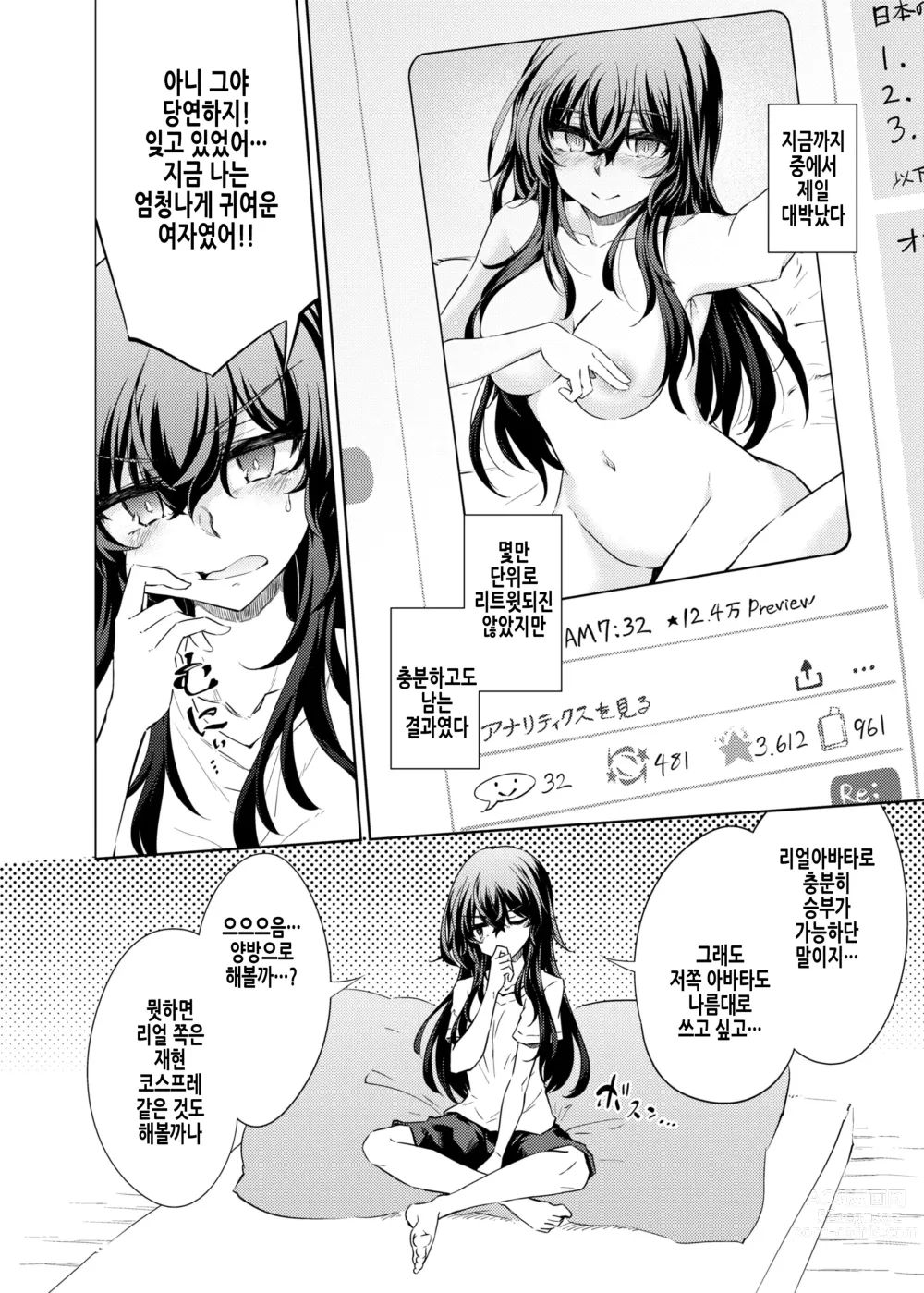 Page 8 of doujinshi VR도 리얼도 TS암컷이 되었습니다. 2