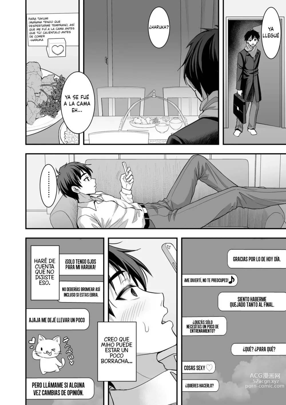 Page 14 of doujinshi La leve trampa de una esposa ~La engañé pero estoy totalmente bajo su control~