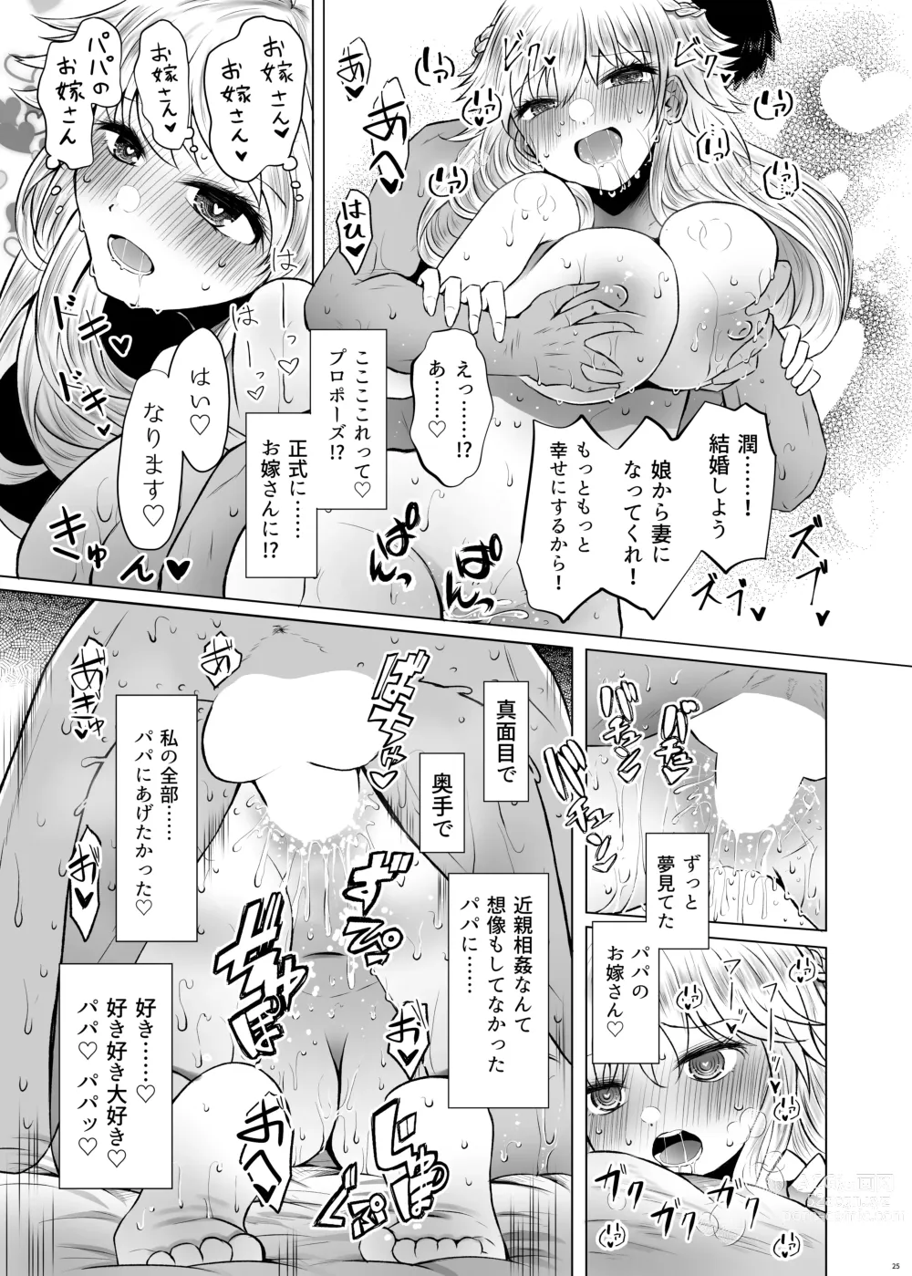 Page 25 of doujinshi Idensei Shikkan no Risk ga Nai nara Papa to Kozukuri Shite mo Ii yo ne