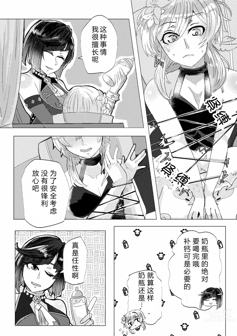 Page 6 of doujinshi 不眠之夜与乳汁