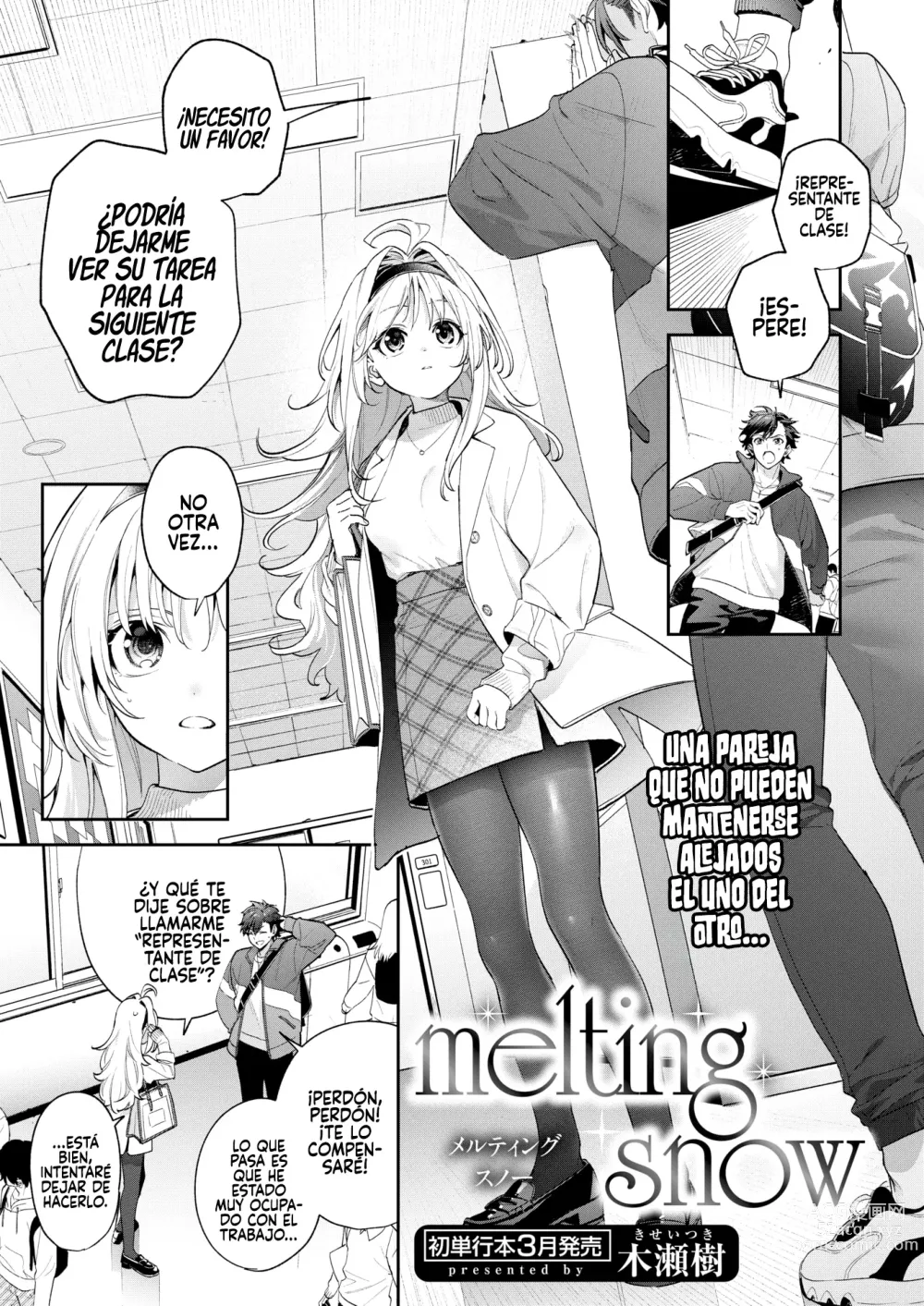 Page 1 of manga Melting Snow