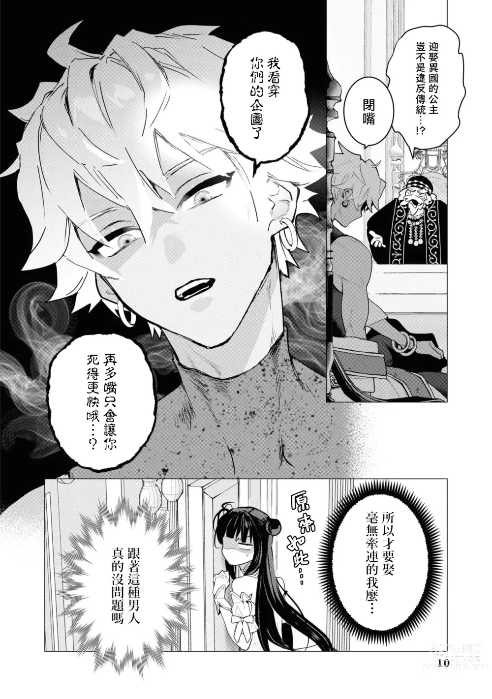 Page 9 of manga 和无情的殿下扮演恩爱恋人，结果堕入了溺爱之中